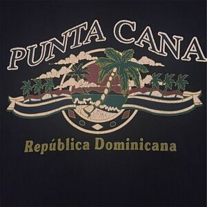 Aremar T-Shirt Mens Unisex 2XL Black Punta Cana Dominican Republic Graphic Print